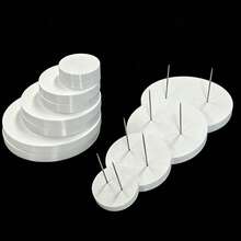 3PCS Double Needle Doll Base, White And Black Doll Base, Suitable For Crochet Doll, Doll Display Stand Base Home Decor Display Stand - Round - View 8