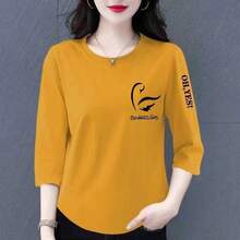 41. Ginger Yellow Sleeve Lettering [right] Black Fly Lettering