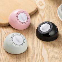 1 chiếc đồng hồ hẹn giờ cơ học quản lý thời gian dùng trong nhà bếp, đồng hồ đếm ngược quà tặng dạng tròn để bàn - Nhiều màu - Xem 1