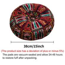 1pc Bohemian Style Round Floor Mat/Cushion - Vibrant Mandala & Floral Design, Thick Polyester Fabric, Suitable For Living Room Or Bedroom, Home Decor Chair Cushion Chair Seat Cushion Chair Pillow Cushions Office Chair Gaming Chair - Multicolor - View 10