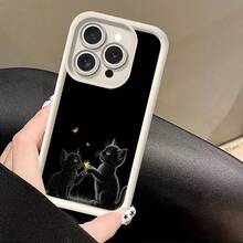 Gatito Carcasa celular de diseño moderno con protección total caídas y rayones, se adapta perfectamente a todos los modelos  desde X hasta la serie 17, variedades  gama A, y S, celulares  serie G y E, dispositivos  y Redmi Note, además de Infinix GT 20 Pro y Note 40 Pro. Material ligero y cómodo al tacto, resistente al desgaste, accesorio práctico y estético para uso personal diario y protección segura del teléfonoóvil - Multicolor 2 - Ver 5