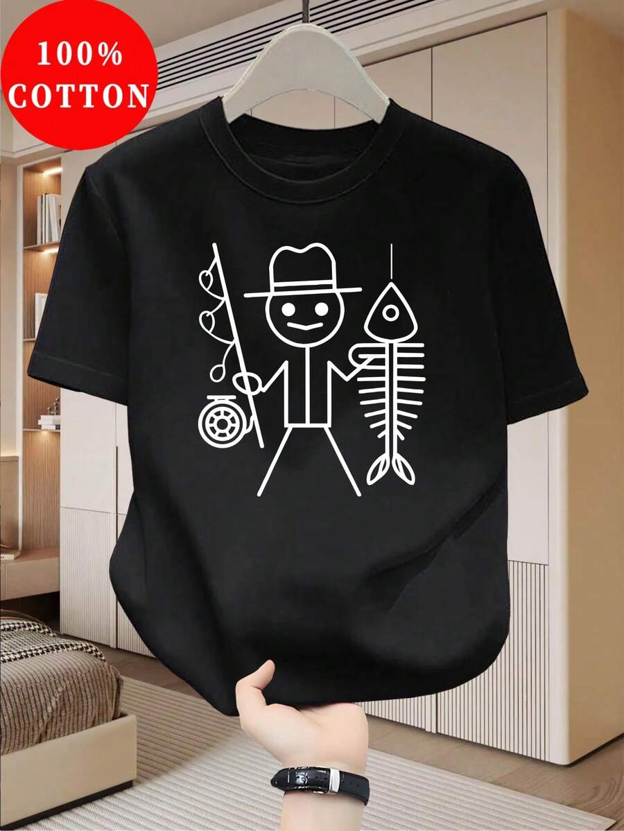 Men Outdoor Tees & Tanks - 黑色 - 查看 1