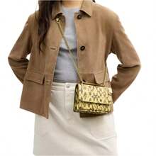 Coach Women's Mini Klare Chain Crossbody Bag - 蛇黃 - 查看 9