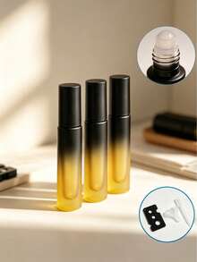 5ml Glass Roller Bottles Frosted Refillable Travel Size, Leakproof Stainless Steel Roller Ball Dispenser For Essential Oil Perfume Aromatherapy Massage Lip Gloss, Portable Mini Cosmetic Container TSA Approved Travel Toiletries Set, Travel Essentials For Women Men Business Airplane Vacation Outdoor, Small Glass Bottle Organizer For Bathroom Home Daily Use - Multicolor - View 13