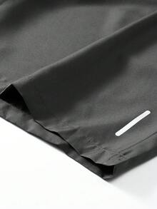 男士夏季輕量面料純色抽繩運動短褲 | 休閒沙灘短褲，適合沙灘、游泳、戶外、徒步與日常穿著 - 灰色 - 查看 6