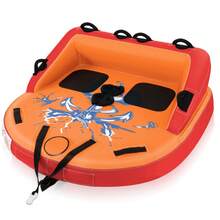 2 Person Inflatable Towable Tube For Boating With Backrest And Handles - 2 Person - View 6