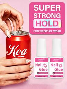 Super Strong Nail Glue 6 Bottles/Set Quick Drying Nail Adhesive Waterproof Long Lasting Suitable For False Nails - 8ml - View 13