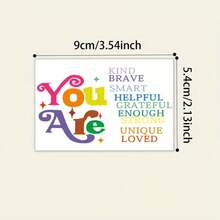 50 Sheets/Pack Fun Colorful Inspirational Cards Daily Encouragement Cards Reward Cards Team Motivation Gift Cards Building Positive Mindset Cards - Sets - View 8