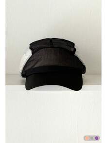 Gorra de camionero de malla transpirable, bordado de letras de bloque de color minimalista, gorra de béisbol unisex, versátil para exteriores de verano, adecuada para todas las estaciones - Multicolor - Ver 15