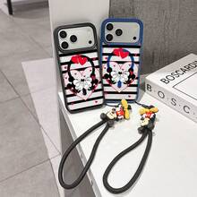 This Disney Mickey Mouse Pattern Lanyard Phone Case Features A Strong Magnetic Closure And Full Coverage Of Acrylic And TPU Material. It's Shockproof, Lightweight, And Suitable For IPhone17/16/11/13/15/15 Plus/15 Pro/15 Pro Max/12/14 Pro Max/11 Pro Max/12 Pro/12 Pro Max/13. It's A Popular Birthday Gift, Business Gift, Durable, Stain-Resistant, And Fingerprint-Resistant New Phone Case For Men And Women. It Also Includes A Mickey Mouse Phone Case And Mickey Mouse Doll Bracelet. Compatible With SamsungGalaxy S20, S21, S22, S23, And S24 Series. It's The Perfect Gift For Friends And Family. This Stylish Phone Case Is Fun, Lightweight, And Durable. IPhone17 Pro Max Phone Case, Minnie Phone Case. - Hồng - Xem 3