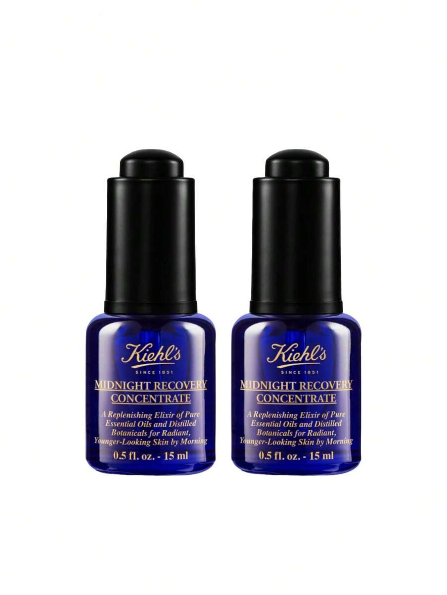 Kiehl's [حزمة] زيت مركز لاستعادة البشرة في منتصف الليل 15 مل * 2 - استعادة منتصف الليل - مشاهدة 1