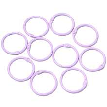 10pcs/Pack Colorful Iron Painted Round Keychain 30mm Bag Pendant Accessories Split Ring Handmade DIY Jewelry Material - Colorful Keychain - View 24