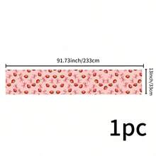 1 pièce de drapeau de table de cuisine réutilisable quotidien, avec des motifs de fraises, de fleurs, de nœuds et de campagne vintage, fabriqué en tissu de lin, convient pour la décoration de table à la maison, la décoration de fête, les fournitures de fête, les décorations de vacances et les articles de vacances. Il existe plusieurs tailles au choix, et ils peuvent également être offerts en cadeau. - Multicolore - Voir 18