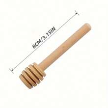 10/30/50Pcs Honey Dipper Sticks Honeycomb Stirrer Spoon Honey Jar Dispenser Stick Syrup Drizzler Kitchen Party Wedding Favor Gift - Apricot - View 4