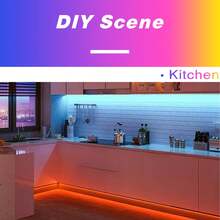 3ft-100ft Led Strip Lights For Room Decor, Remote Control Color Changing Strip Lighting Can Adjust Color And Brightness, 6 DIY Modes, Led Lights For Bedroom Decor, Home Decor, TV Backlight, Living Room, Kitchen - Type - View 10