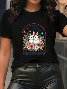 Women T-Shirts - Black - View 6