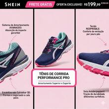Tênis Feminino Esportivo Gel Adulto Confortável Street Gym Corrida Envio Imediato Leve Macio Envio Imediato - Marinho Pink - Visão 4