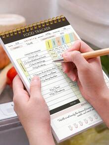 1pc Meal Planner Pad For Fridge, 5.6x8.5 Inch 90 Pages Weekly Meal Planner Notepad With Magnet For Organized Weekly & Daily Planning,School Home Office Supplies Room Decor Mothers Day Gift School Supplies - Brown - View 2