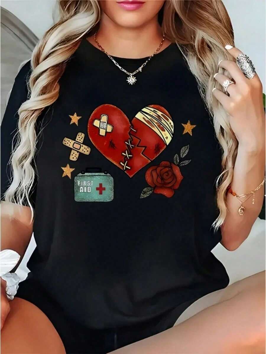 Women T-Shirts - Black - View 1