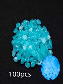 100/500/1000 piezas Piedras que brillan en la oscuridad, guijarros luminosos para jardín, camino, plantas de interior, parque y decoración de acuario - A - Ver 17