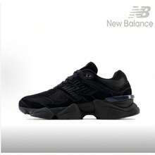 New Balance New NB 9060 "Triple Black" Knit Suede Casual Flat Shoes Stylish Comfortable Sporty Durable Unisex Black Sneakers - U9060BPM - 查看 1