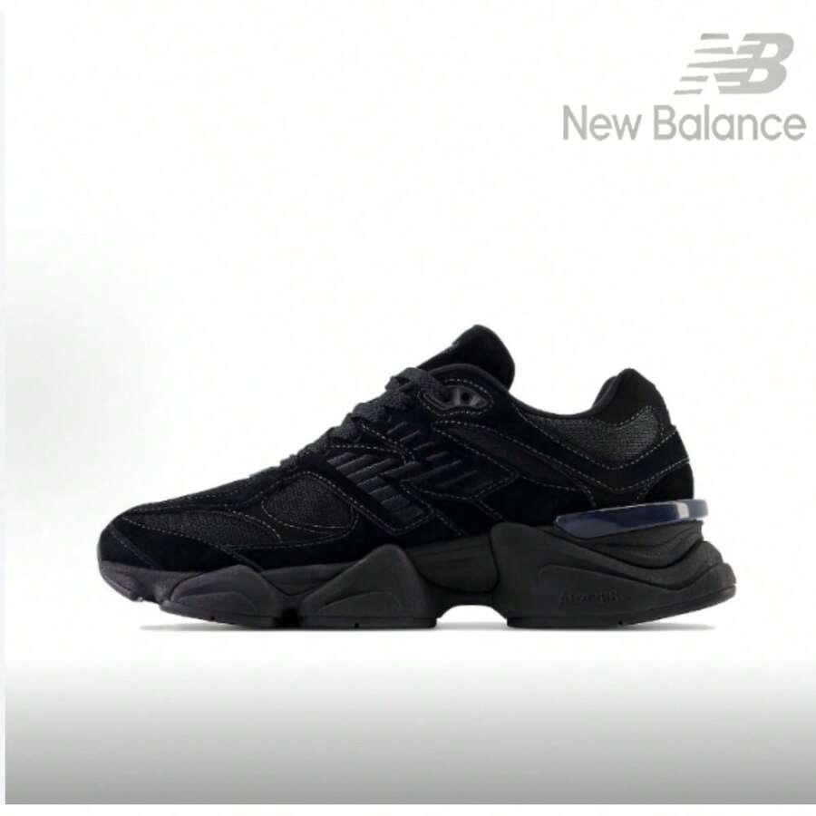 New Balance New NB 9060 "Triple Black" Knit Suede Casual Flat Shoes Stylish Comfortable Sporty Durable Unisex Black Sneakers - U9060BPM - 查看 1