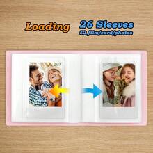 lbum de fotos de 52 bolsillos para pelcula instantnea Fujifilm , Snap, Z2300, cmaras instantneas SocialMatic e impresora instantnea Zip Rosa, 1 Packs - Rosa + 1 Paquetes - Ver 6
