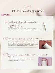 JOOCYEE Multi-Function Long-Lasting Natural Blush & Lipstick - G403 Pinellia Apricot - View 10