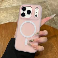 24h Shipping From DE Apple 17 16 15 Pro Max Plus Luxurious Candy Color 2-In-1 Magnetic Phone Case Compatible With IPhone 17 Pro Max Air 16 15 14 13 12 Pro Max Plus Protective Case Matte Soft Shell Magnetic Wireless Charging 17ProMax Phone Case Shockproof Back Case  23 24 25 26 - 圖片色1pcs - 查看 6