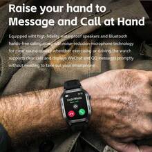 Smart Watch, Wireless Calling /Dial, Multi -Sport Mode, Calling Reminder And Rejection,Information Reminder,SMS Reminder,For IPhone/Andriod - Multicolor - View 5