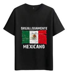Muscle Freaks Mexico Flag Style T-Shirt - Black - View 1