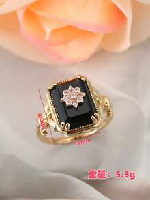A Vintage Carved Ring, High-Quality New Ring,Suitable For Daily Wear, Balls, Vacations, Parties, Holiday Celebrations, An All-Season Versatile Piece - Gold - View 8