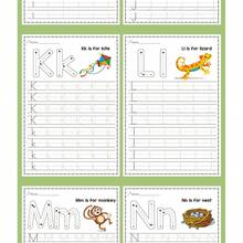 26 Alphabet Uppercase & Lowercase English Tracing Book For Elementary Students, Pen Control Training, Preschool To Primary Transition, Handwriting Practice Workbook, Sketchbook - Alphabet Workbook - Fish - View 6