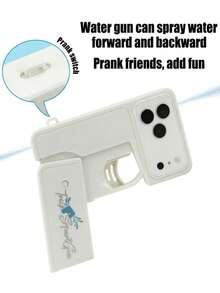 1pc Bidirectional Prank Water Gun, Creative Smartphone Transformation Water Gun, Prank Water Gun, Reverse Water Gun, Funny Toy For Parties And Summer Entertainment, Toy For Swimming Pool, Beach Water Fight Activities, Birthday/Halloween/Summer Gift - Multicolor - View 8