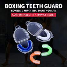 4pcs Mouth Guard, Men's Basketball, Sports Boxing, Sanda Protective Gear, Taekwondo, Specialized Tooth Guard, Chewable, Taekwondo Combat Sanda Competition, Sports Mouth Guard Anti-Bite Protection Sleeve - Multicolor - View 1