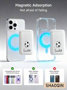 Dompet Kartu Ponsel Magnetik dengan Nama yang Dapat Disesuaikan dan Berbagai Motif Olahraga Bola | Kompatibel dengan iPhone 17/16/15/14 | Tersedia Berbagai Warna dan Gaya | Dapat Menampung Kartu Kredit, Kartu Transportasi, Kartu Identitas | Hadiah Sempurna untuk Acara Sepak Bola - MultiWarna - View 6