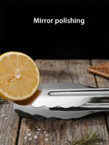 1/3pcs 9"/11"/13" Stainless Steel Food Tongs Kitchen Tongs BBQ Steak Tongs Bread Cake Food Tongs Multi-Functional Korean BBQ Tongs - Silver - View 4
