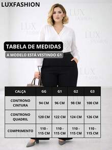 Set Of 2 Elegant High-Waisted Plus Size Tailored Trousers For Women With Belt - 1 Black 1 Terracotta - View 6