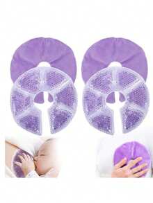 2 Packs Breast Therapy Packs With Soft Covers, Hot And Cold Breast Ice Pads, Breastfeeding Essentials Gift For Moms - View 1