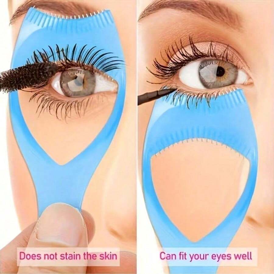 Set Alat Rias Mata 3-in-1, Sisir Maskara Praktis dan Templat Eyeliner Ajaib, dengan Kartu Panduan Aplikasi, Aksesori Rias, Membantu Anda Menciptakan Bulu Mata dan Eyeliner Sempurna, Perlengkapan Perjalanan Penting, Kartu Bulu Mata Kristal 3D 3-in-1, Asisten Eyeliner Pemula, Alat Pelindung Mata Multifungsi, Perlengkapan Estetika, Perlengkapan Wajib Sekolah, Perlengkapan Teknisi Bulu Mata. - Beraneka warna - View 1