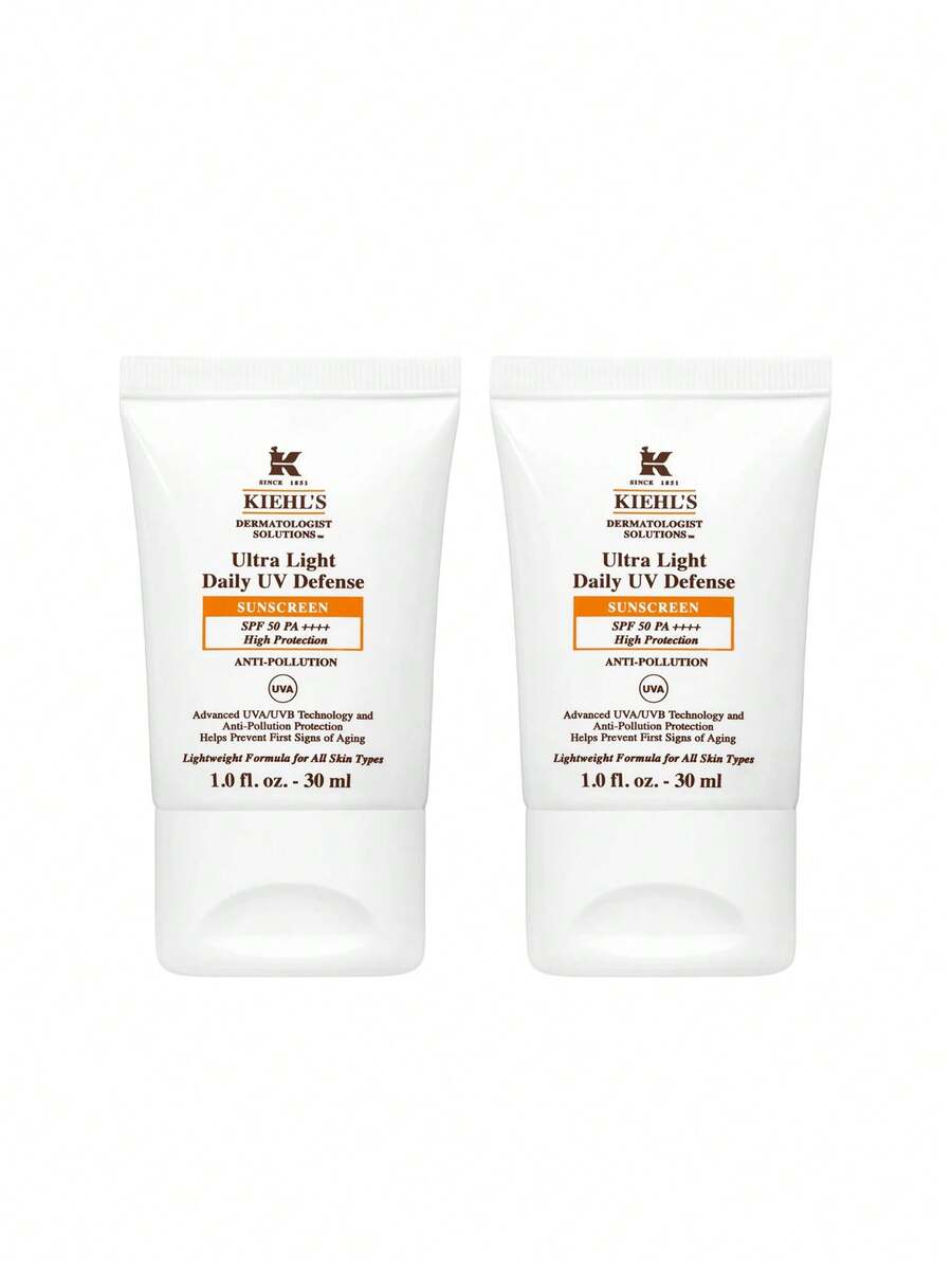 Kiehl's [حزمة] واقي شمس يومي فائق الخفة SPF50 30 مل * 2 - شفاف - مشاهدة 1
