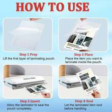 100 Sheets A4 Thermal Laminating Pouches, 5C/6C Clear Laminator Sheets, Waterproof & Anti-Fog Laminating Sleeves For Documents, Photos & Crafts - A4 - View 5