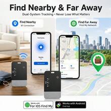 RSH Kartu Pelacak Pintar Sistem Ganda, Kompatibel dengan Apple Find My & Find Hub, Tahan Air IP68, Pengisian Daya Nirkabel, Ultra Tipis, Bluetooth, Tag Pencari Anti-Hilang untuk Dompet, Koper, Paspor - MultiWarna - View 3