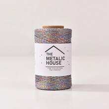 1 Gulungan Benang Glitter Metalik Emas dan Perak 3mm, Benang Rajut Buatan Tangan, 100% Poliester, Cocok untuk Kerajinan Tangan, Merajut, Wig, Merenda, Pembungkus Kado, Dekorasi Pesta, dan Dekorasi Pakaian - Lini produk 3M baru - View 20
