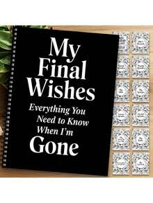 1PC Lifetime Planning Notebook - Elegant Floral Plant Theme Journal For Recording Final Wishes, Legacy, And Important Documents -Durable Polyester Paper, Real Estate Planning And Life Reflection Organizer Floral Theme Notebook | Spiral Bound Notebook - A - View 2