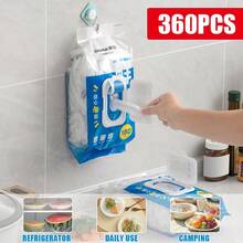 CHAHUA 180/360 Pcs Disposable Elastic Food Covers, Thick Stretchable Plastic Wrap Film, Multi-Purpose Dustproof & Waterproof Kitchen Storage Lids For Bowls, Plates, Bread Proofing, Leftovers & Party Supplies - White - View 2