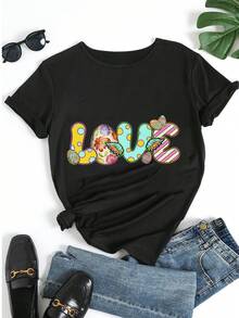 Women T-Shirts - Black - View 5