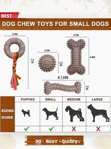 4件組可愛粉色柔軟咀嚼玩具，適合小型犬，多種形狀互動式橡膠寵物玩具，適用於小型犬訓練與玩耍 - 灰色 - 查看 7