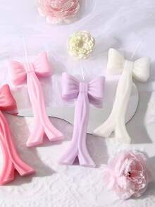 1 nến thơm dáng đứng hình nơ phong cách Pháp, nến hình nơ 2.56*5.11 inch, nến trang trí, đạo cụ chụp ảnh, phù hợp trang trí nhà cửa, trang trí phòng, trang trí phòng khách, ý tưởng quà tặng tuyệt vời, trang trí lễ hội, quà tặng cho nữ, trang trí chụp ảnh, quà tặng sinh nhật - Nến hình nơ - Xem 10
