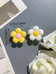 2 Transparent Flower Charger Protector Cases - Solid White - View 9